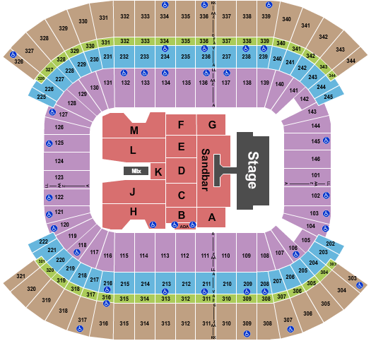 At T Stadium Kenny Chesney Seating Chart